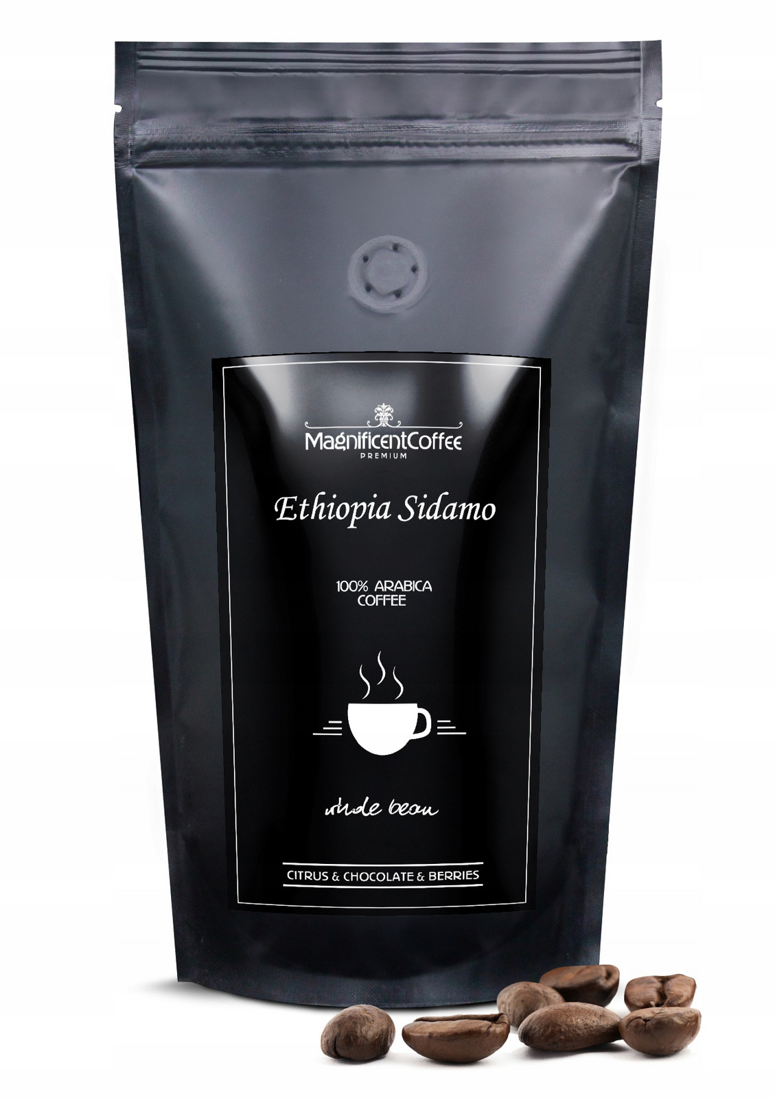 Káva zrnková Ethiopia Sidamo 1kg Arabica Lahodná!