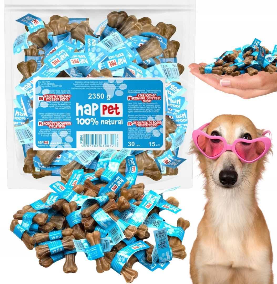 Kost Pro Psa Lisovaná Pamlsek Kousátko 15CM 30KS