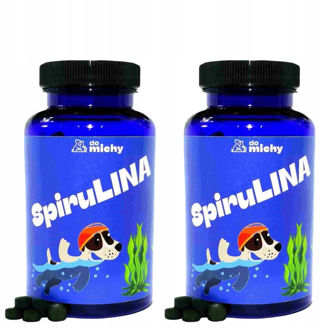Spirulina 2 balení 2x 600 tablet pro psa a kočku Do Michy