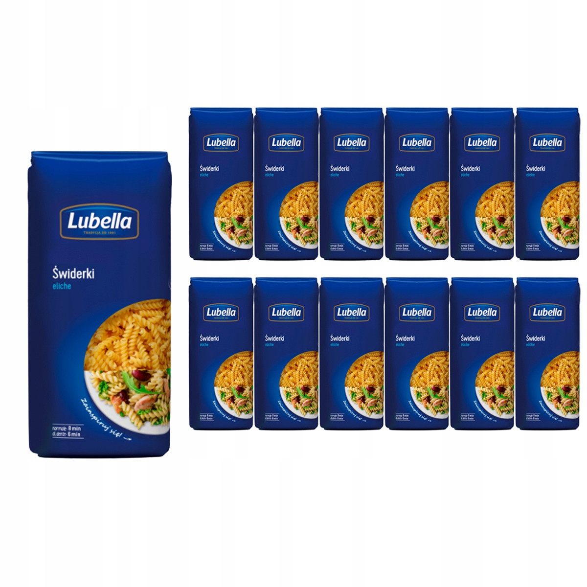 Lubella Těstoviny fusilli 400 g x 12 kusů