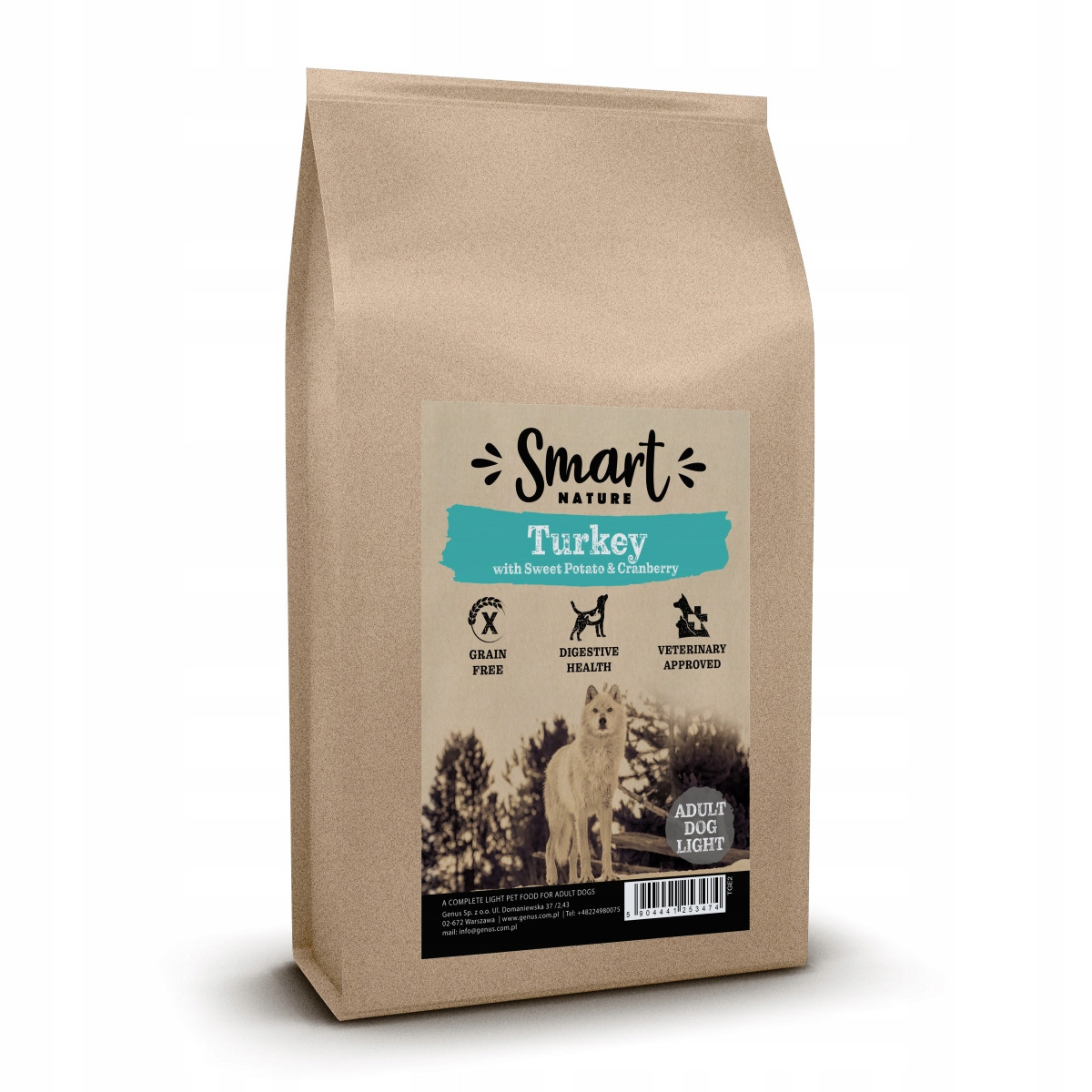 Smart Nature Dog Light Turkey&Cranberry 2kg krmivo bez obilovin pro psy