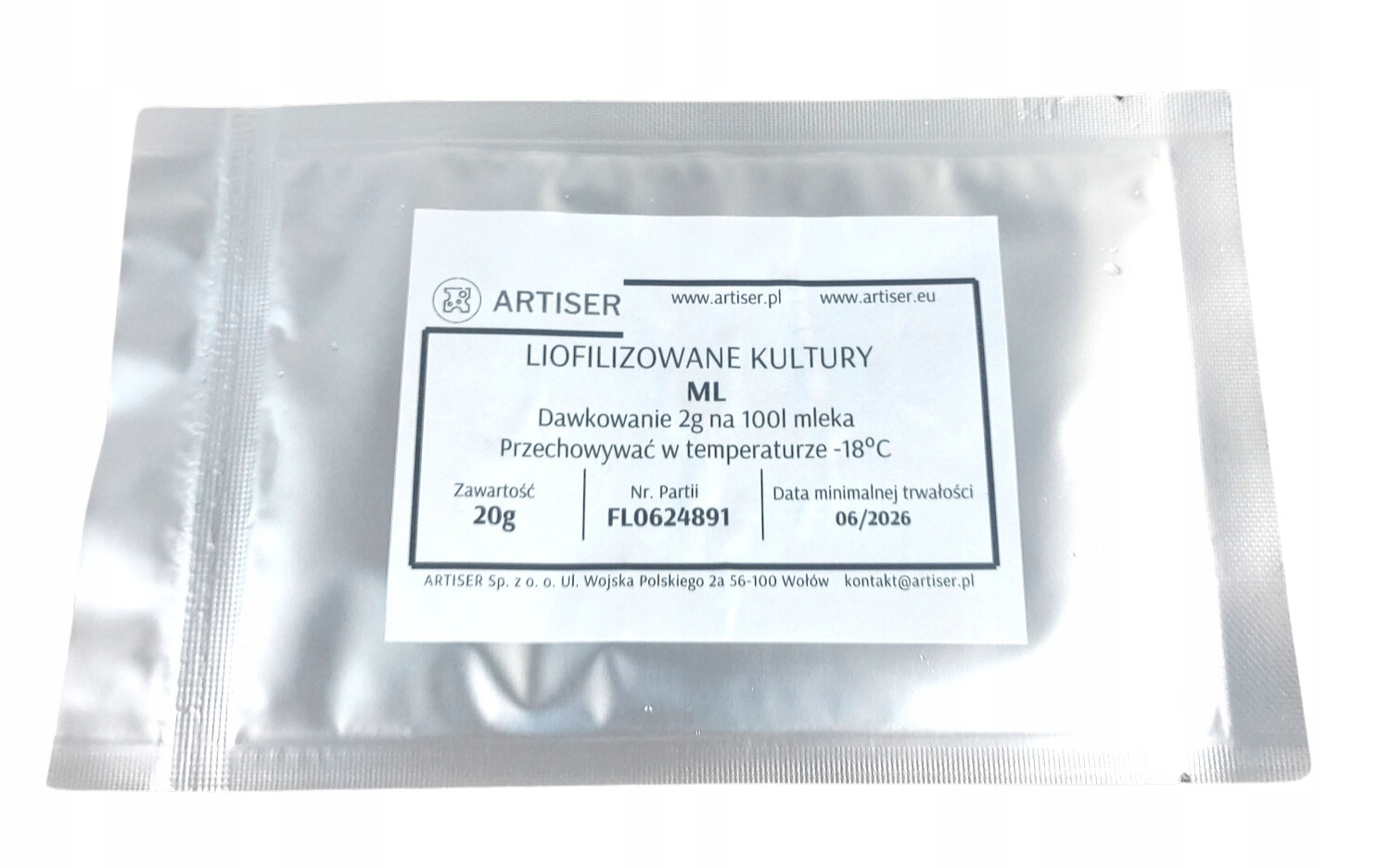 Kultury bakterií ML na 1000l pro čedar a polotvrdé sýry. Domácí sýr