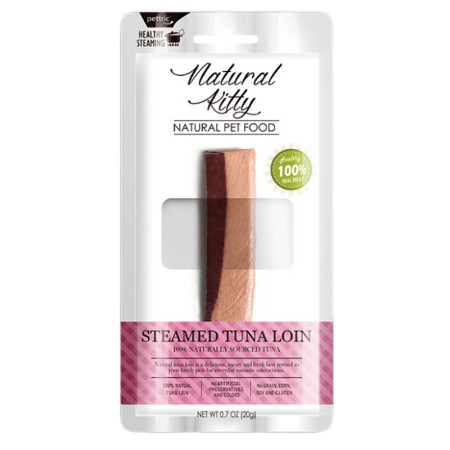 Natural Kitty, pamlsek pro kočky a psy, svíčková z tuňáka, 12 x 30 g