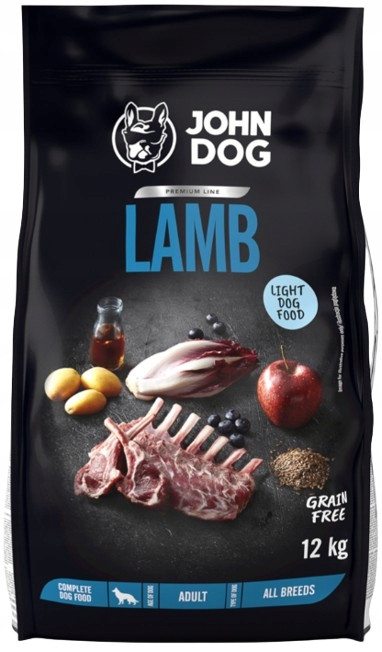 John Dog Premium krmivo pro psy jehněčí Light 12 kg