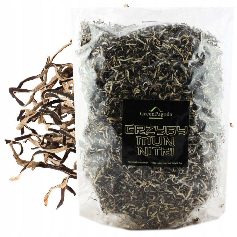 Čínské Sušené Houby Mun Mu Err Nudličky Řezané Krájené 1000g Green Pagoda