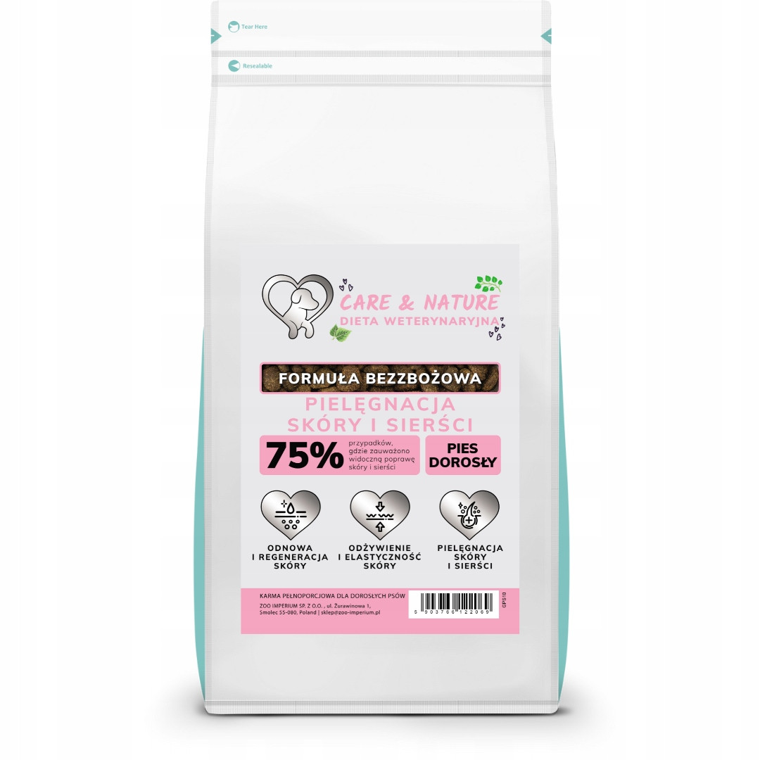 Care and Nature Veterinární dieta Péče o kůži a srst 10 kg