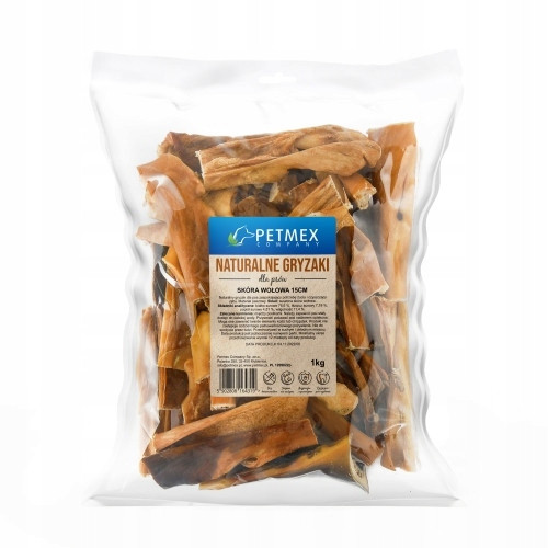 Petmex Koňská kůže 15 cm 1 kg přírodní kousátko psí pamlsek