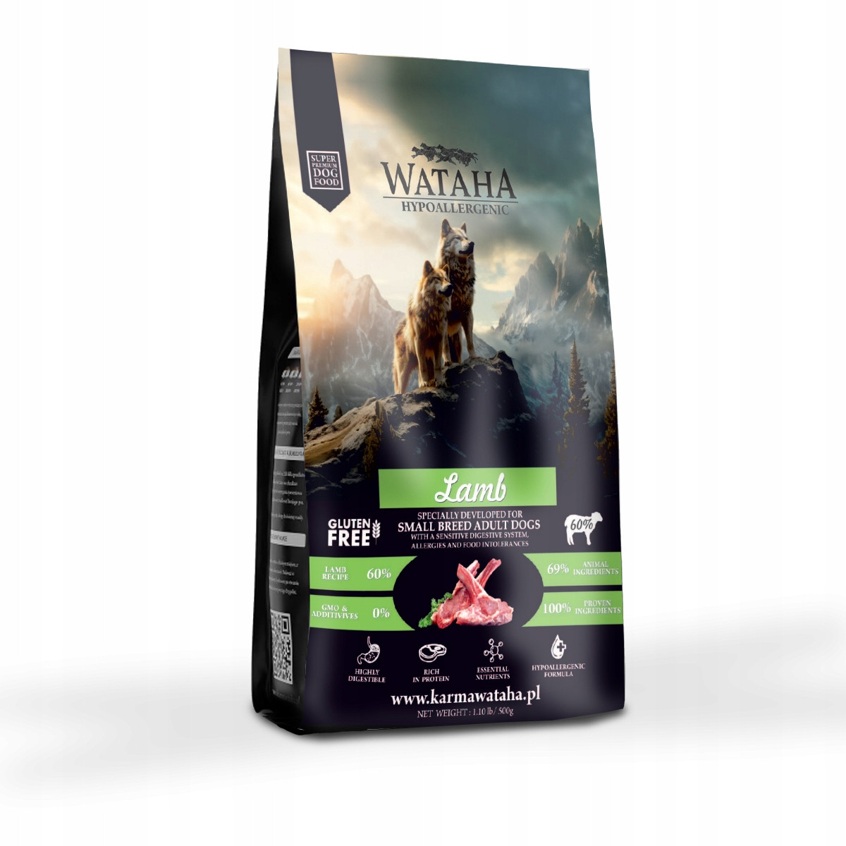 Wataha Hypoallergenic Krmivo Suché Dospělí Malá Plemena Jehněčí S Rýží 2 kg