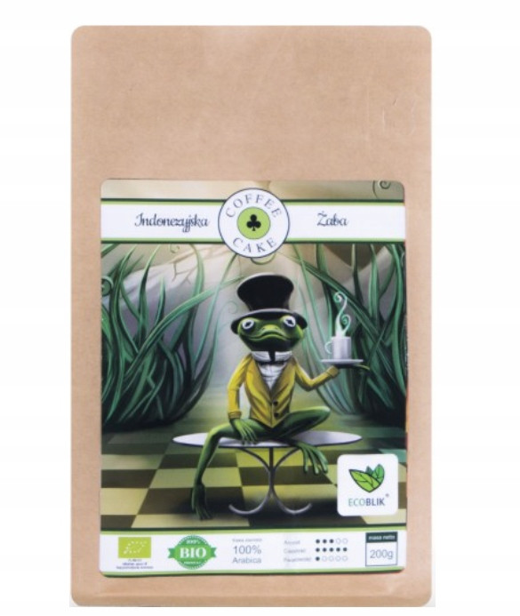 Bio Káva zrnková ekologická Indonéská Žaba 1kg