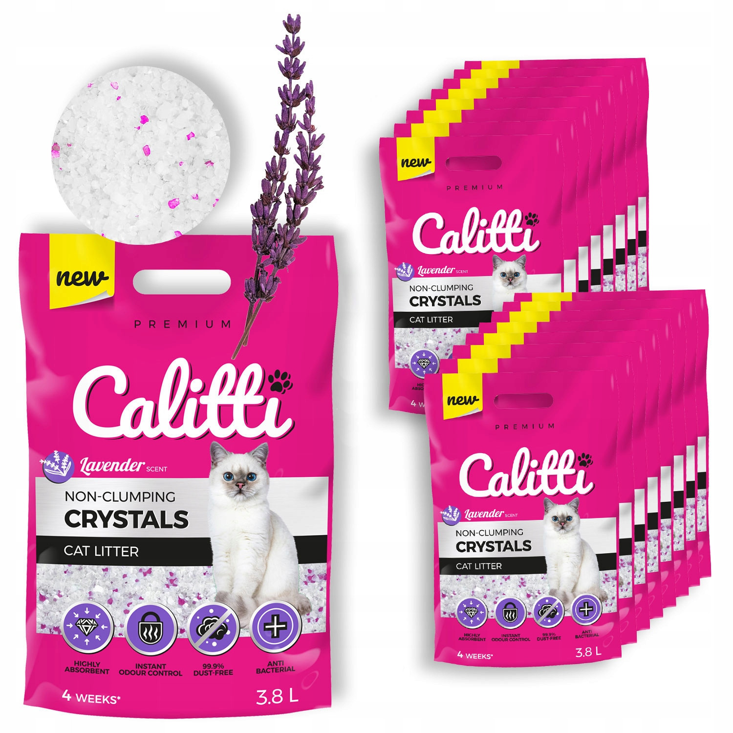 Calitti Crystals Levandule Silikonové Stelivo 16x3,8L