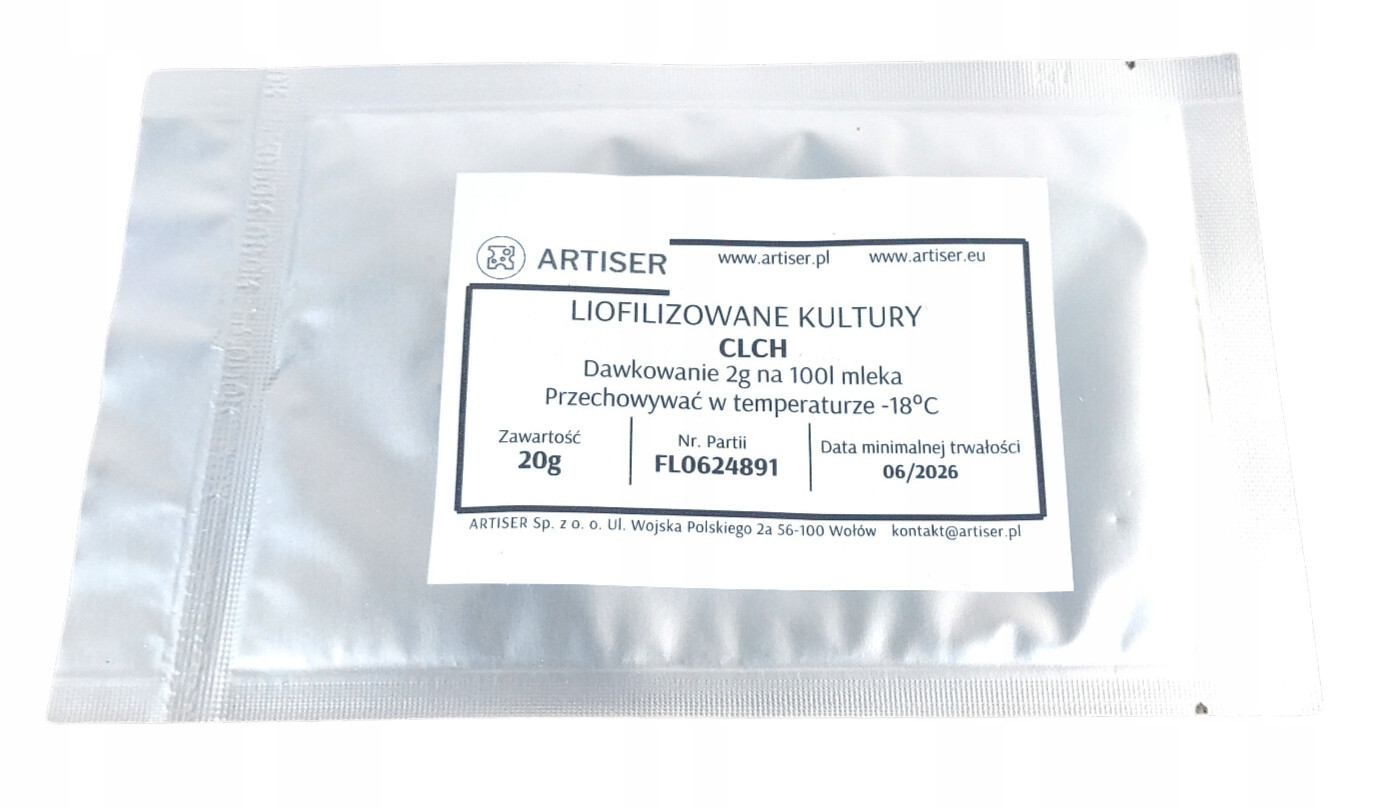 Kultury bakterií Clch na 1000l pro zrající sýry