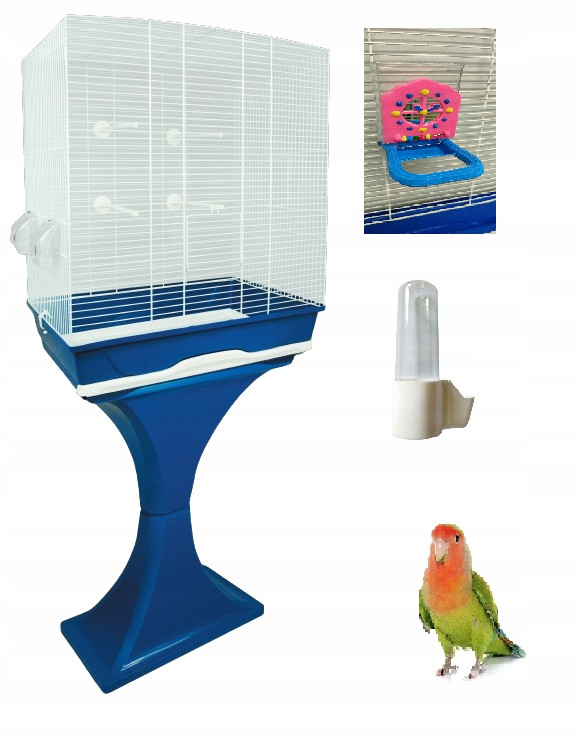 Klec pro papouška kanárka Ania Velká voliéra s podstavcem Napáječka Hračka