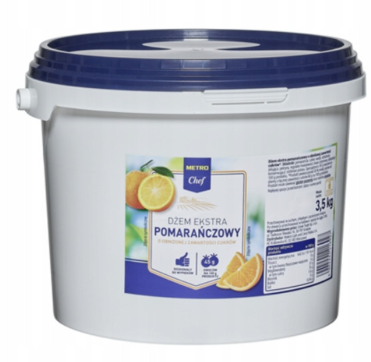 Metro Chef Pomerančový extra džem se sníženým obsahem cukrů 3,5 kg