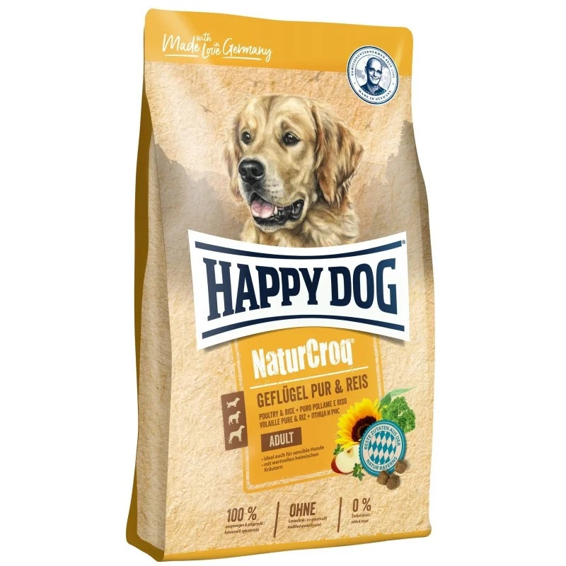 Happy Dog NaturCroq Drůbež a rýže suché krmivo pro psa 11 kg