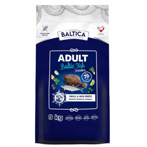 Baltica Excellent Adult Sensitive Baltic Fish – malá plemena 9 kg