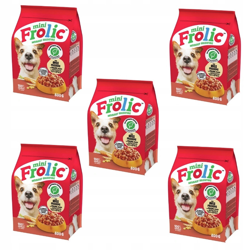 Frolic s hovězím masem pro malá plemena 5 x 800g