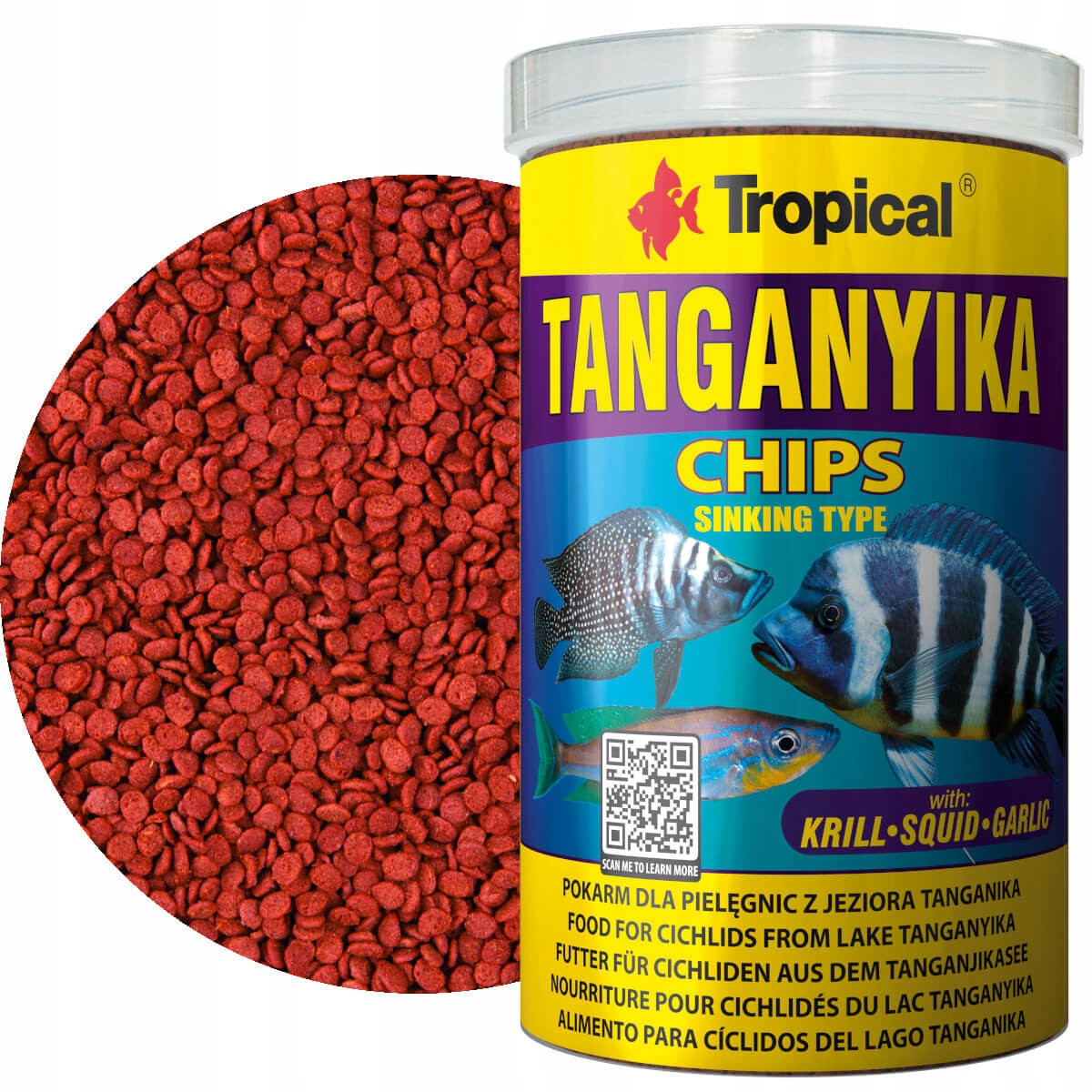 Tropical chipsy Tanganika 1000ml 520g Krmivo