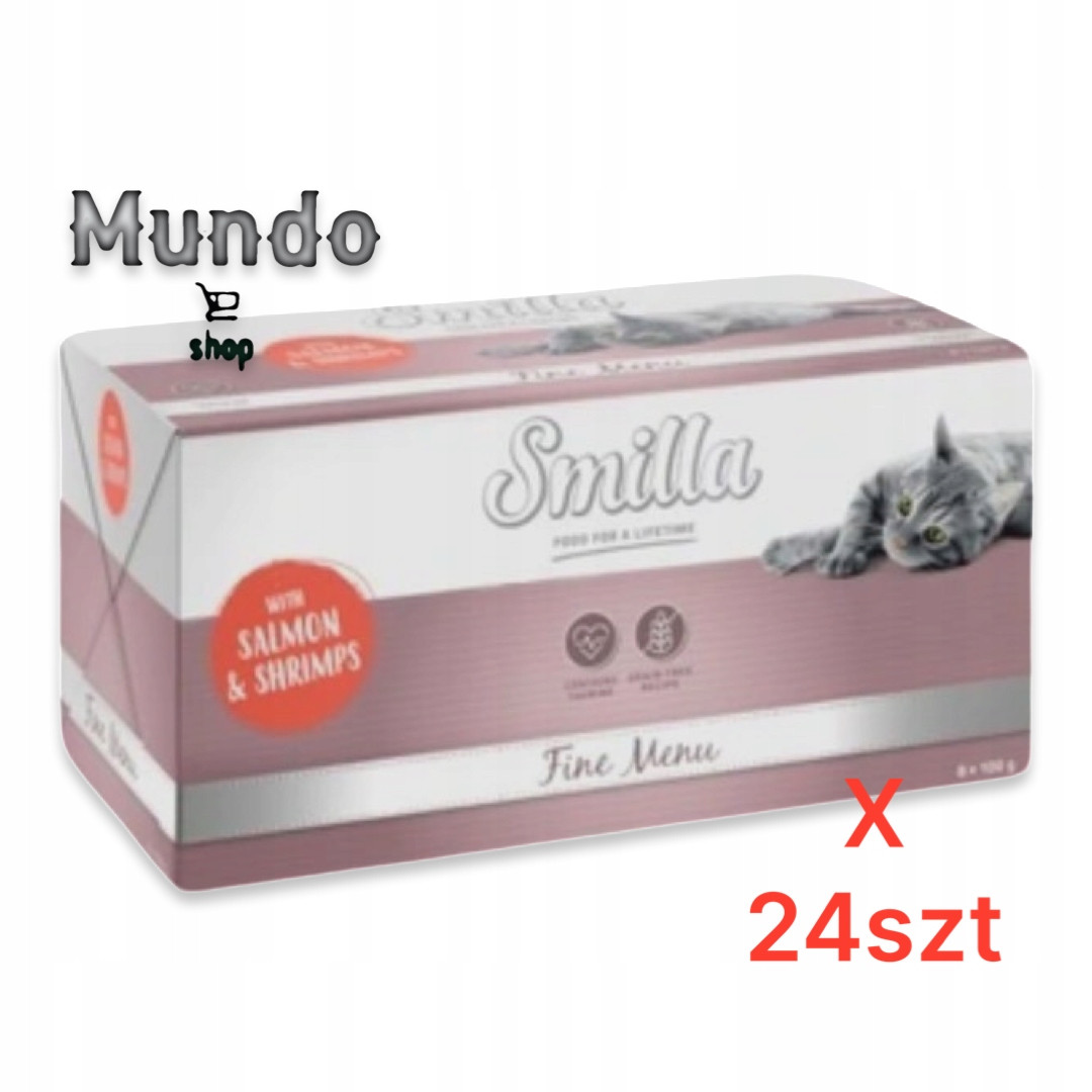 Smilla Fine Menu 24 x 100 g - losos s krevetami