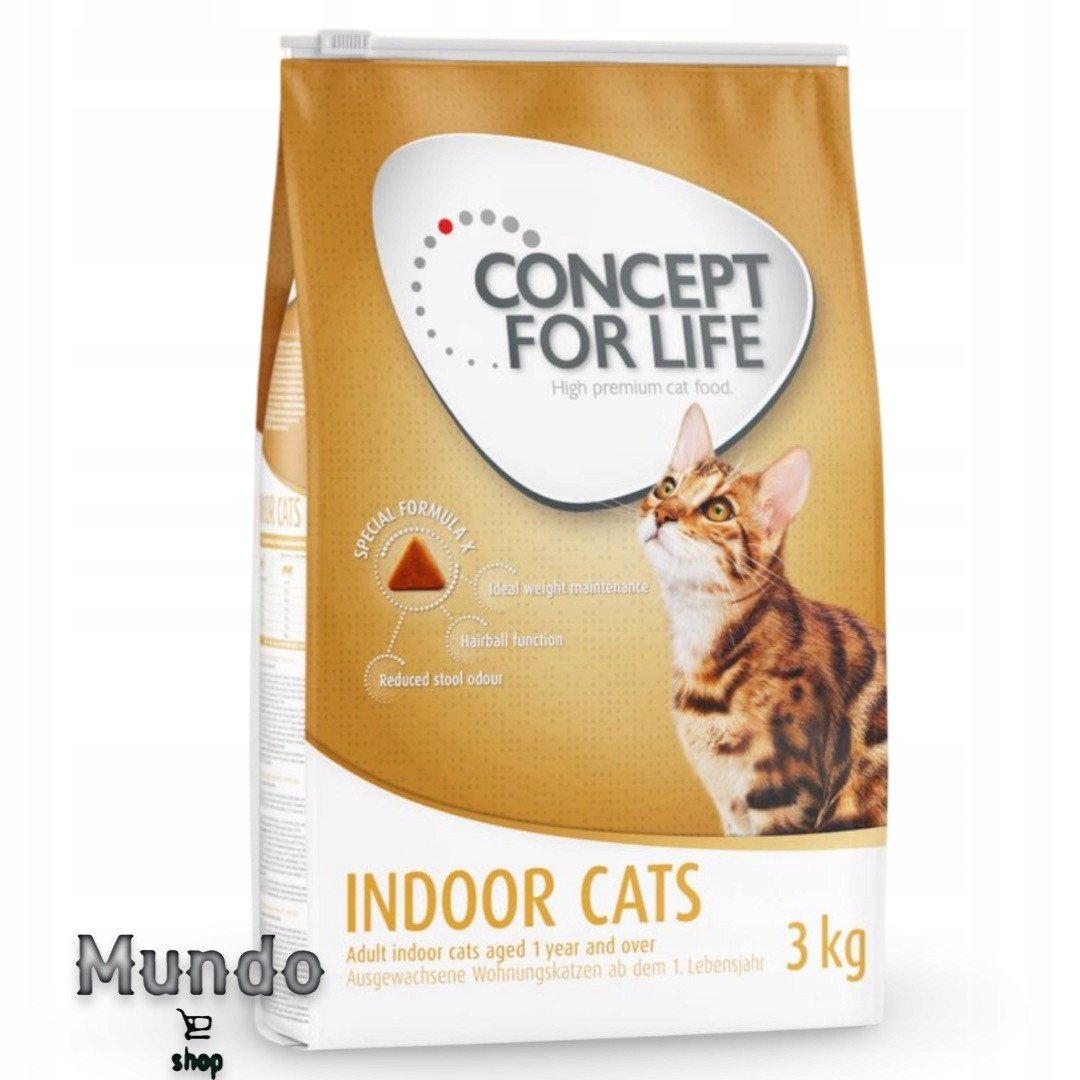 Concept for Life Indoor Cats - Vylepšená receptura! - 3 kg