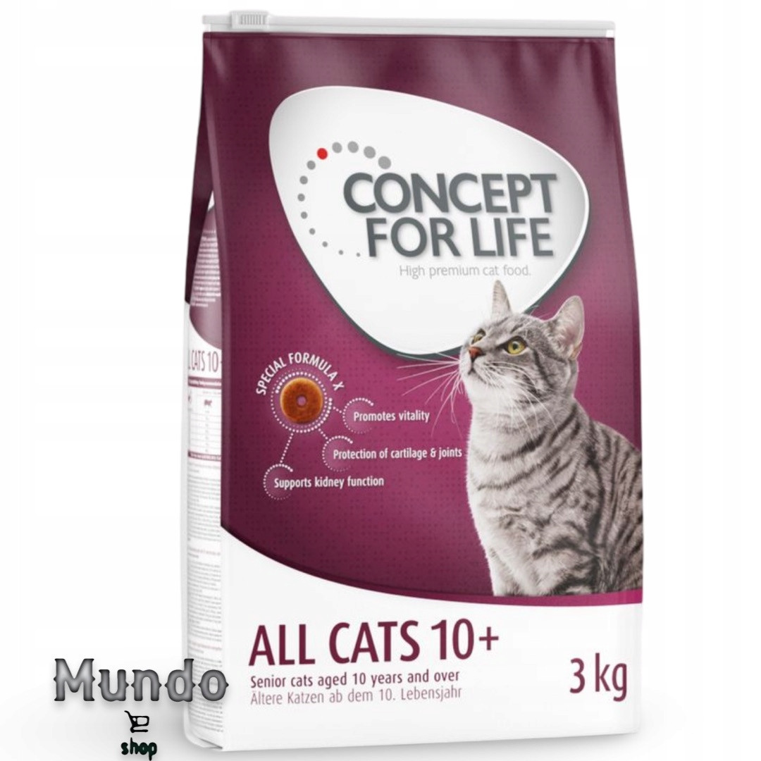 Concept for Life All Cats 10+ – vylepšená receptura! - 400 g