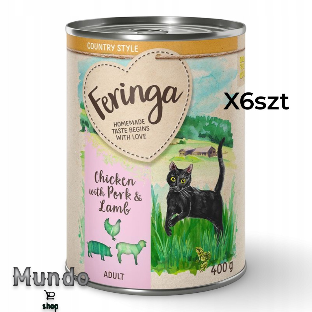 Feringa Country Style Menü 6 x 400 g - kuřecí, vepřové, jehněčí
