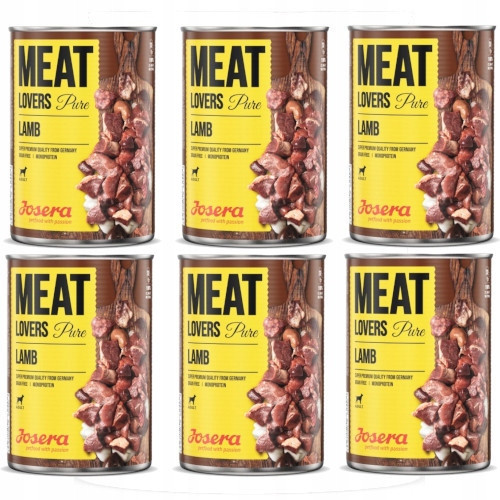 Výhodné balení Josera Meatlovers Pure 12 x 800 g - jehněčí