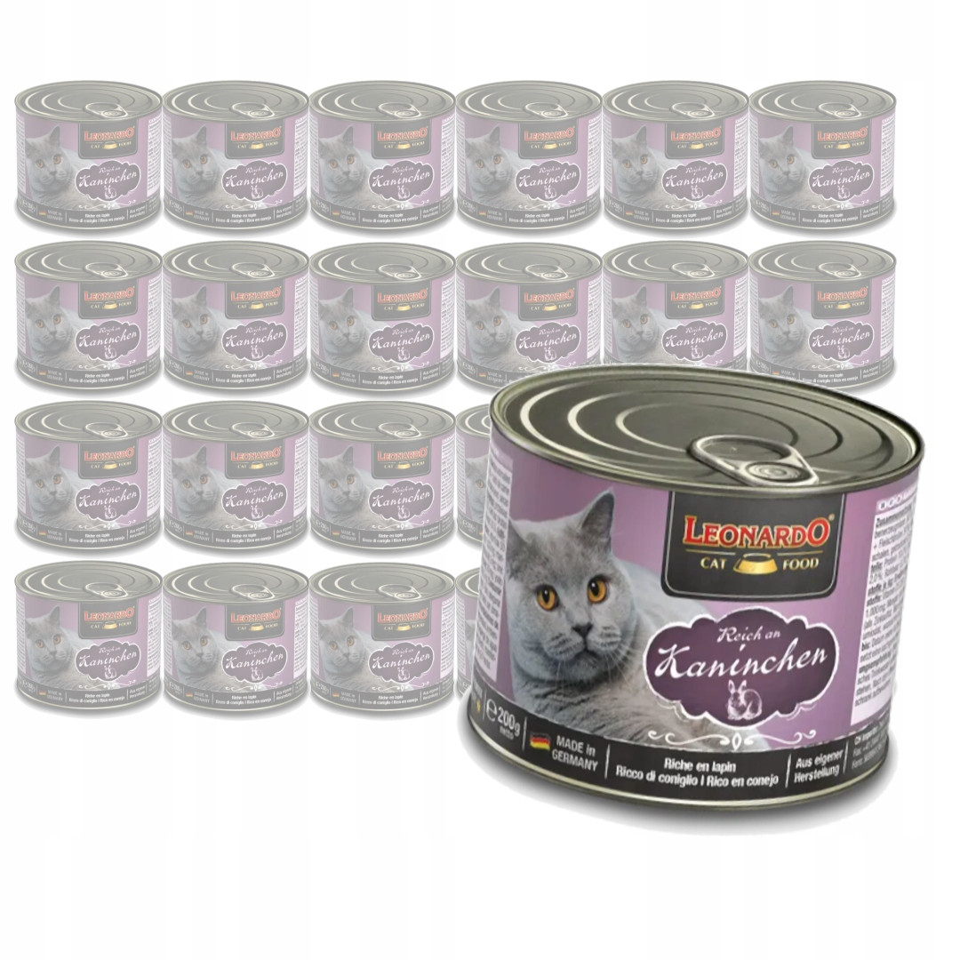 Leonardo All Meat 6 x 200 g - králičí