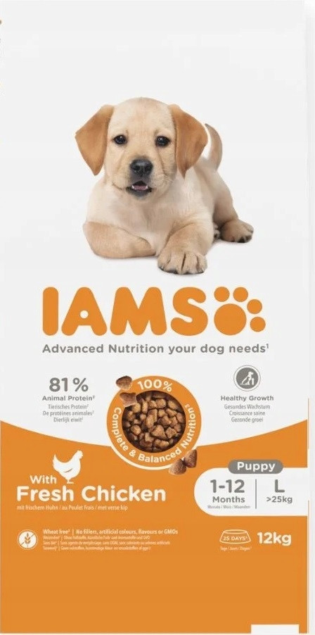 IAMS Advanced Nutrition Puppy Large kuřecí - 12 kg