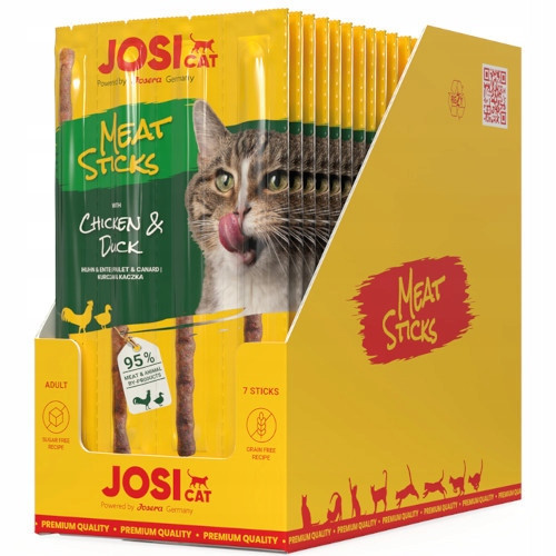 JosiCat Meat Sticks s kuřecím a kachním - 35 g