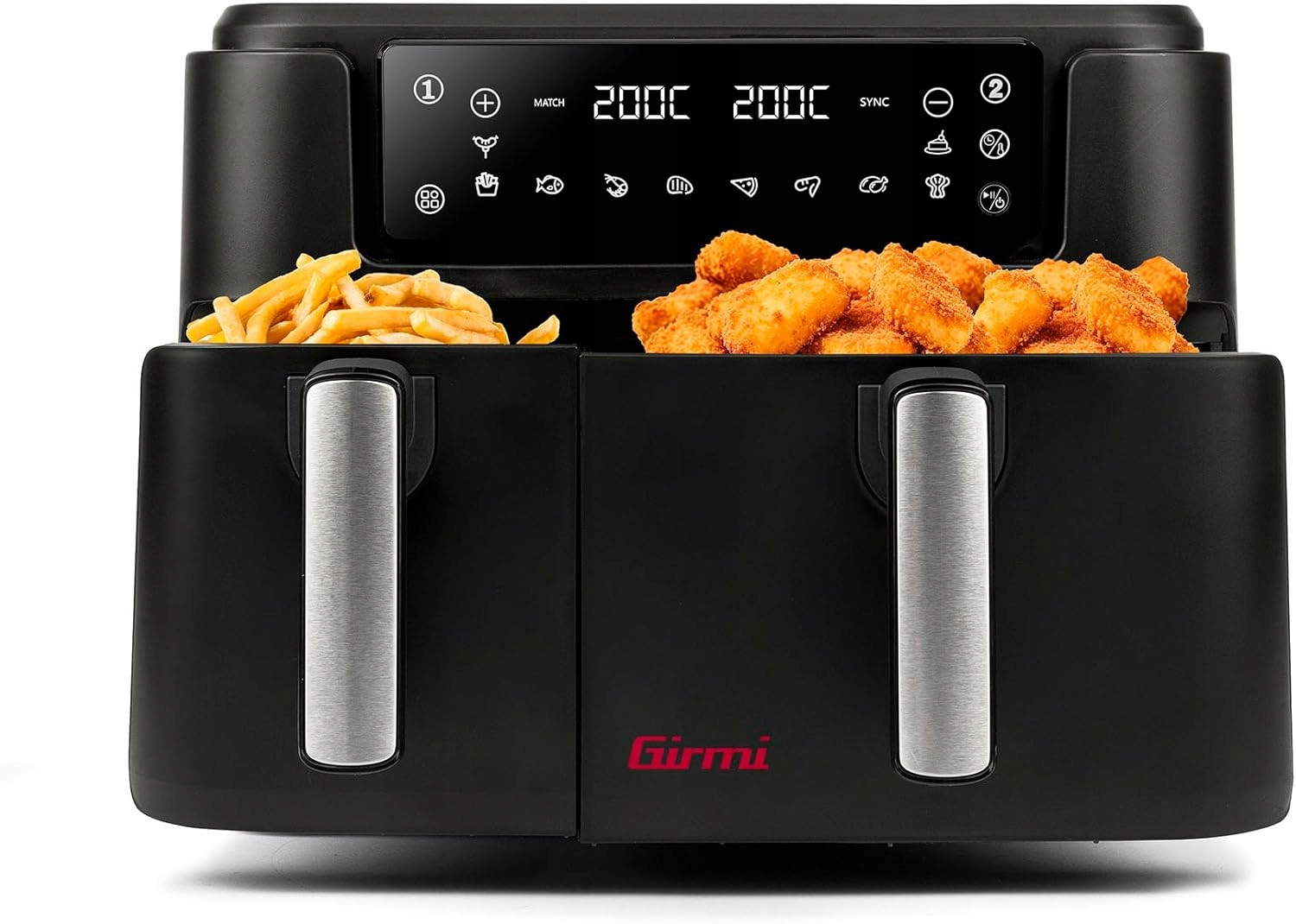 Dvoukomorová beztuková fritéza AirFryer Girmi FG26 3.5L 5.5L