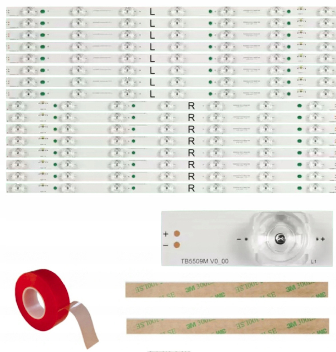 Led Lišty Panasonic TX-55DS503E TX-55AX630E TX-55DX635E TX-55DX600E