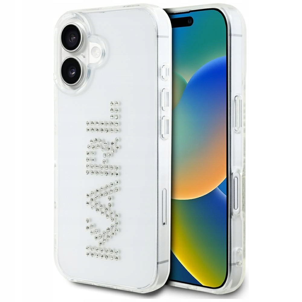 Karl Lagerfeld IML Rhinestones pouzdro v Zirkony kryt pro iPhone 16