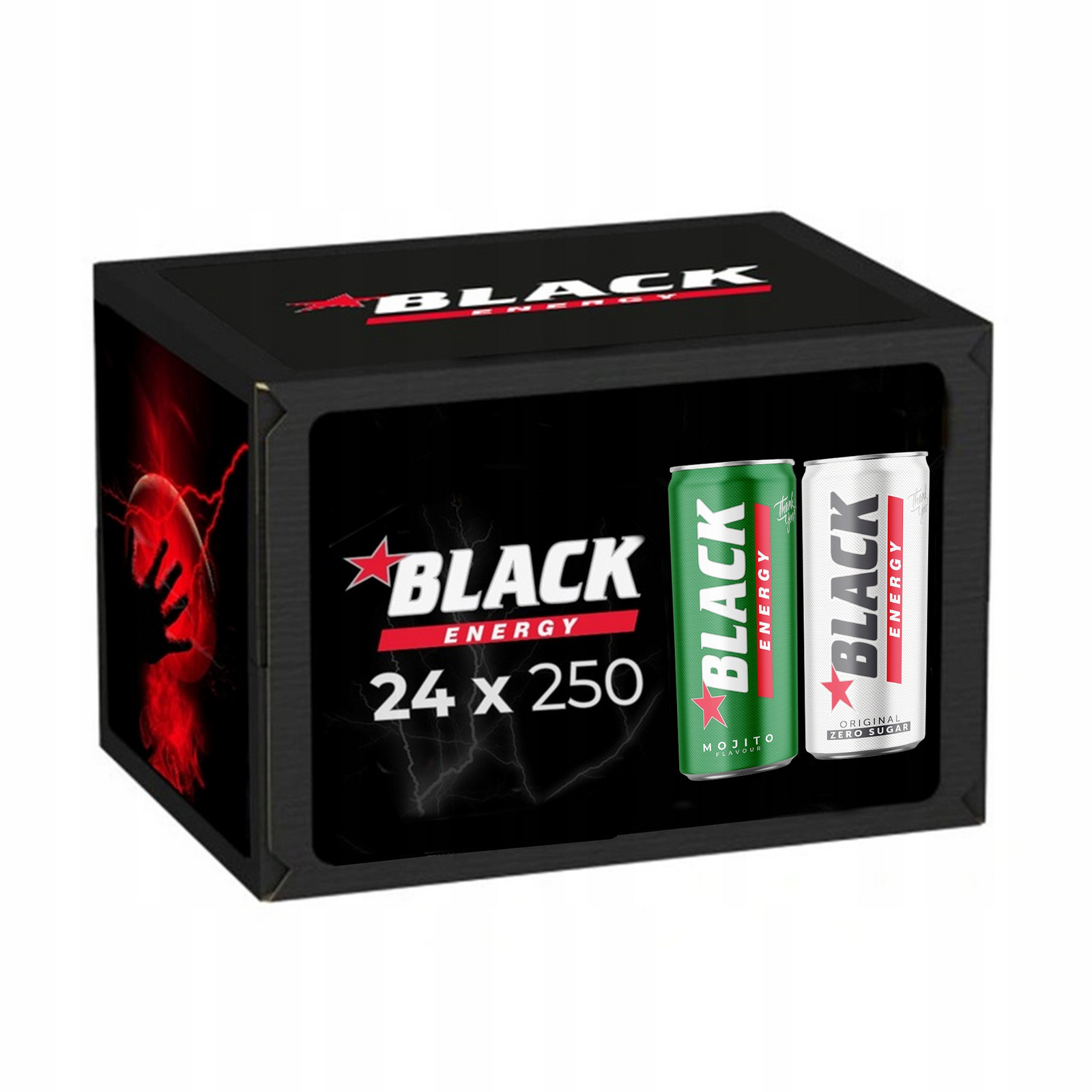 Black Energy energetický nápoj 250ml: Classic x 12, Mojito x 12