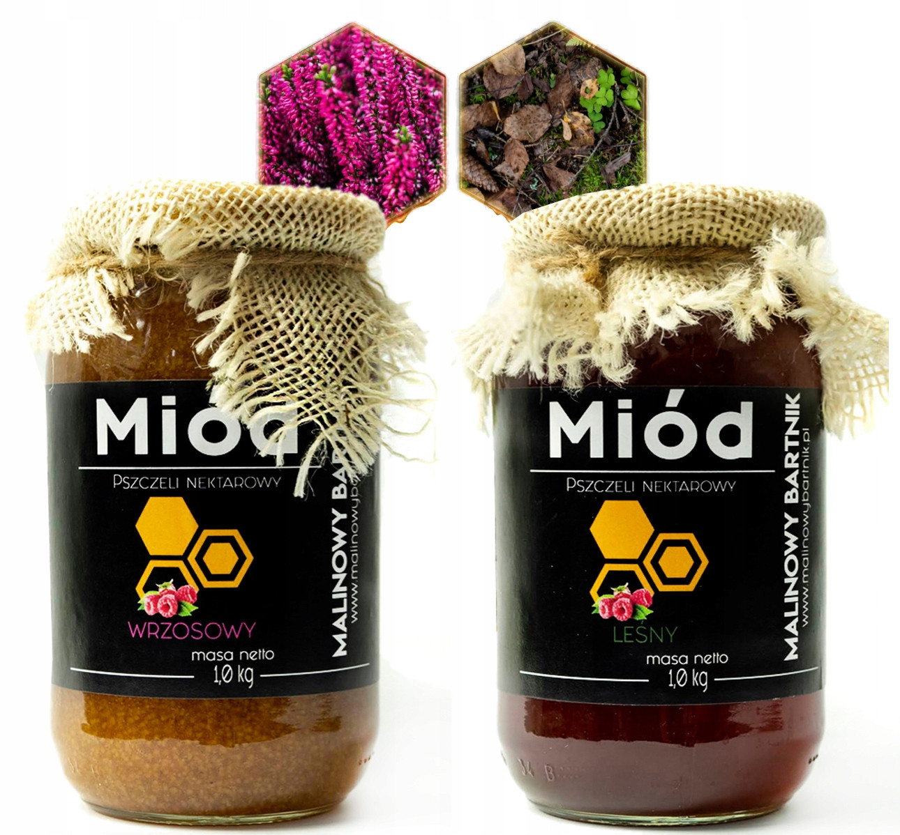 Sada nejlepších medů 2 kg Lesní medovice a vřesová Naše Pasieka