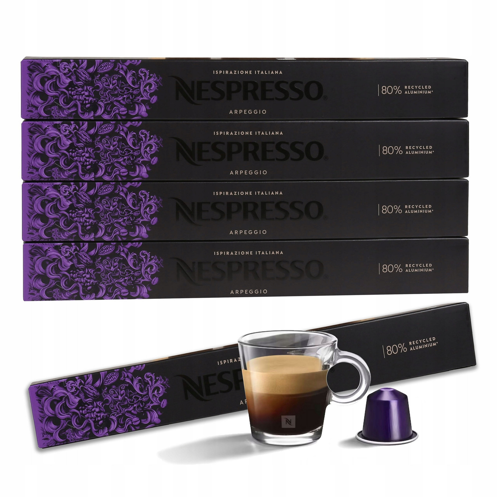 Káva v kapslích s příchutí Ispirazione Firenze Arpeggio Nespresso 50kapslí