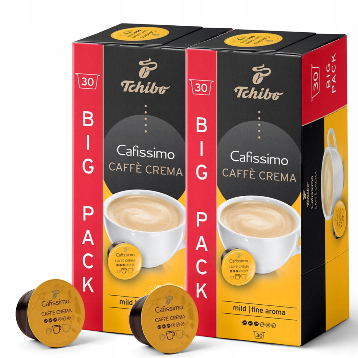 Tchibo Káva Cafissimo Caffe Crema Fine Aroma 30x2 kapslí Sada