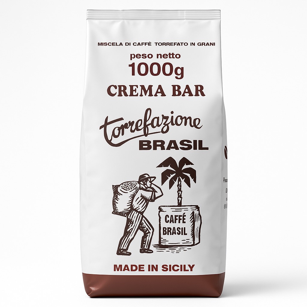 Káva Zrnková Itálie Sicílie 60/40 Crema Bar 1KG