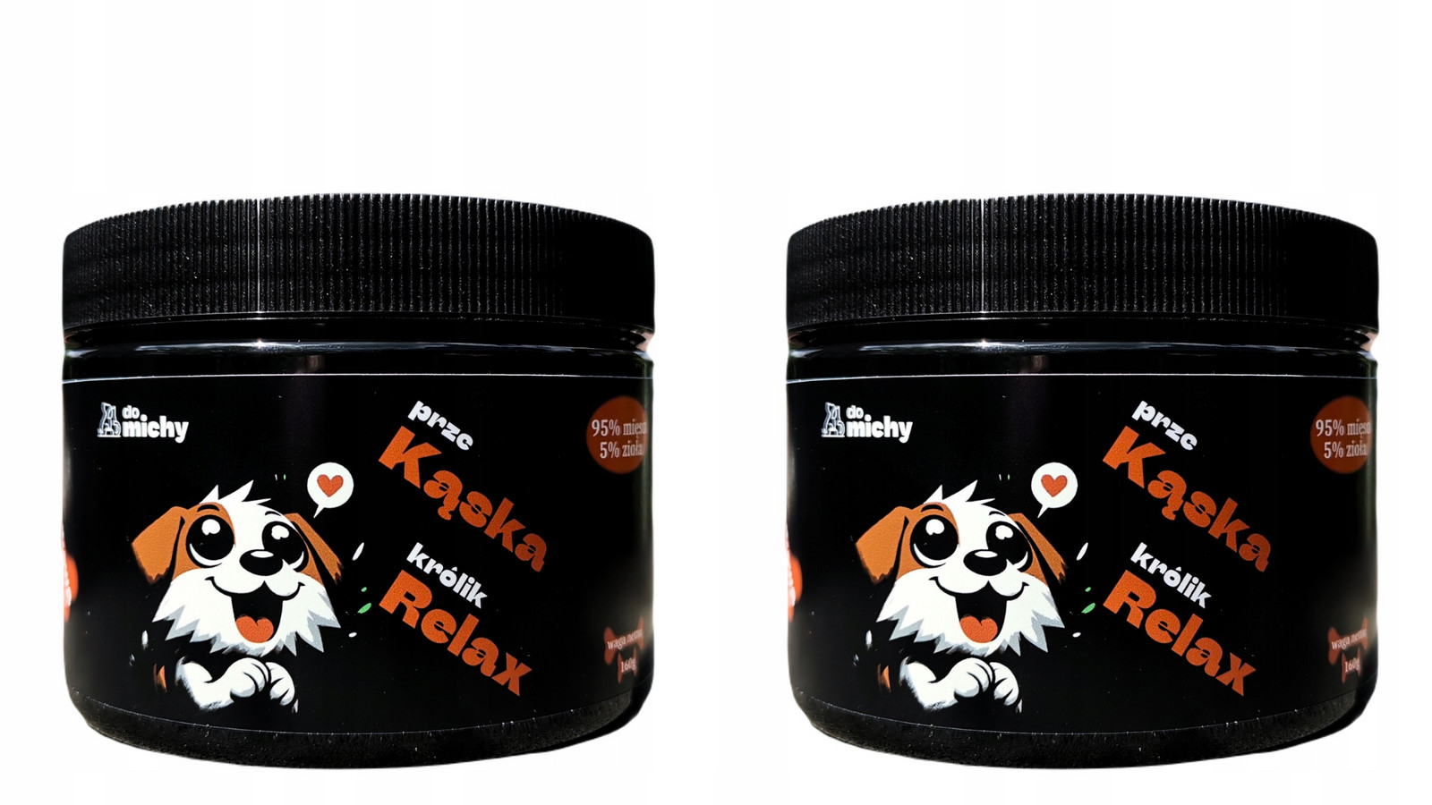 Králík RelaX Do michy svačinka pamlsky zklidnění 2x160g monoproteinová