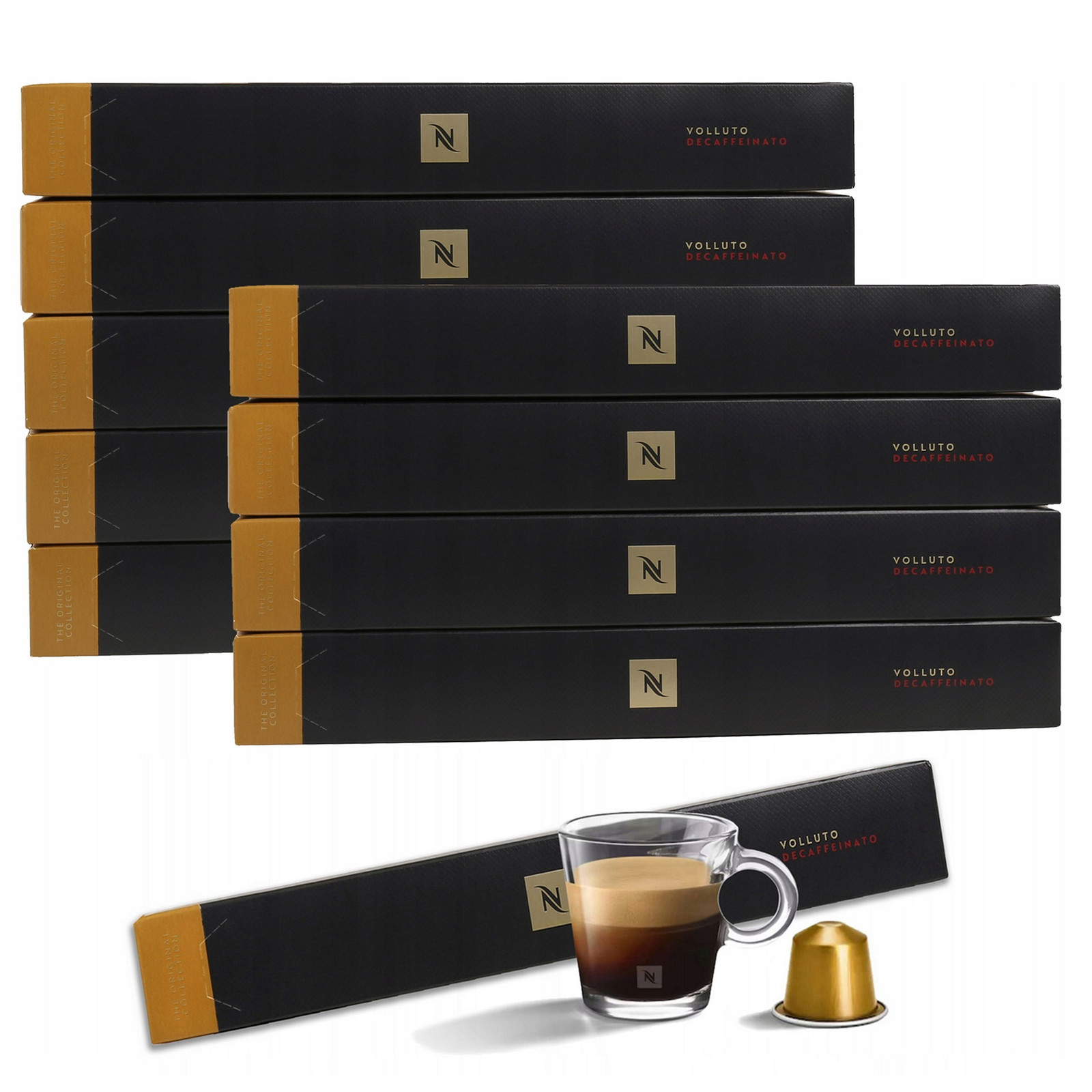 Káva v kapslích s příchutí Volluto Decaffeinato Nespresso 100 kapslí