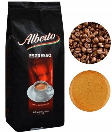 Alberto Espresso káva zrnková arabica intenzivní 1kg