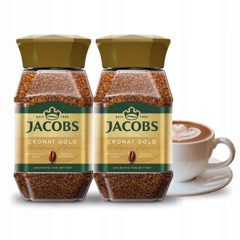 Káva rozpustná Jacobs Cronat Gold 200g 2 ks