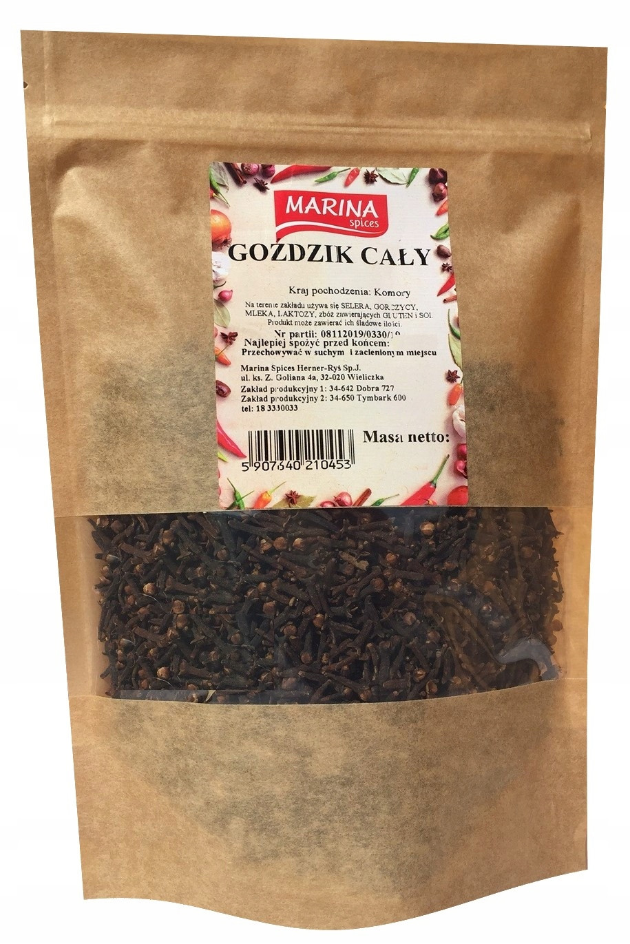 Hřebíček celý 600 g Marina