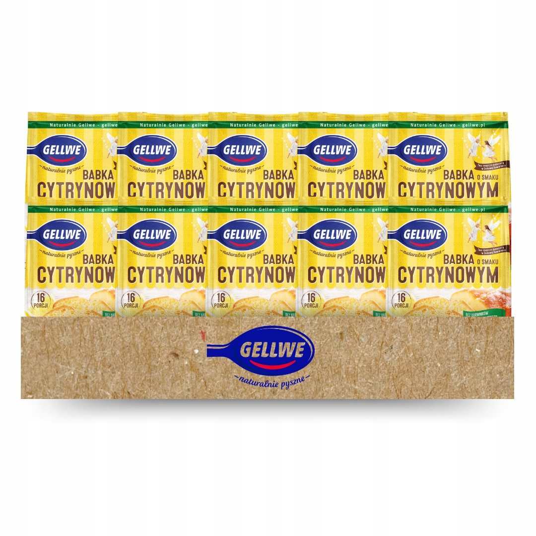 Gellwe Bábovka s citronovou příchutí pro domácí přípravu těsta 375 g x 10