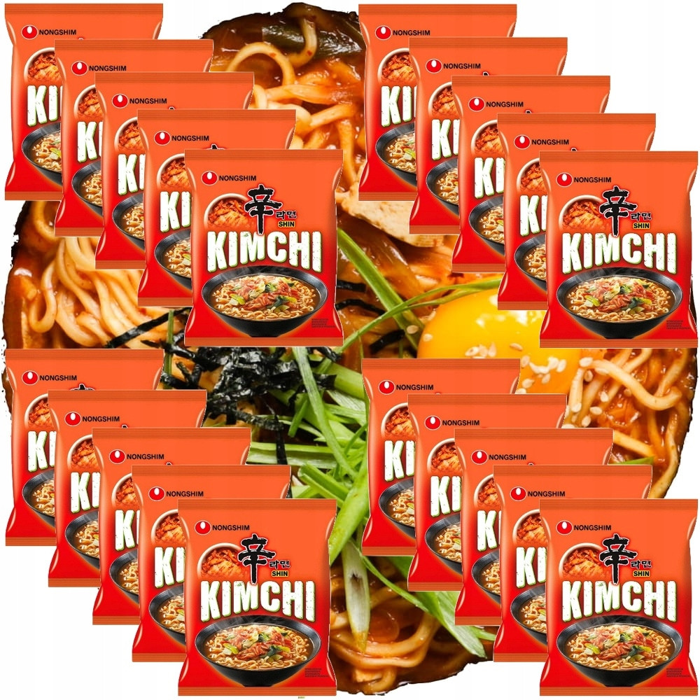Karton Korejská instantní polévka Instant KimChi Ramen 20x120g Nong Shim
