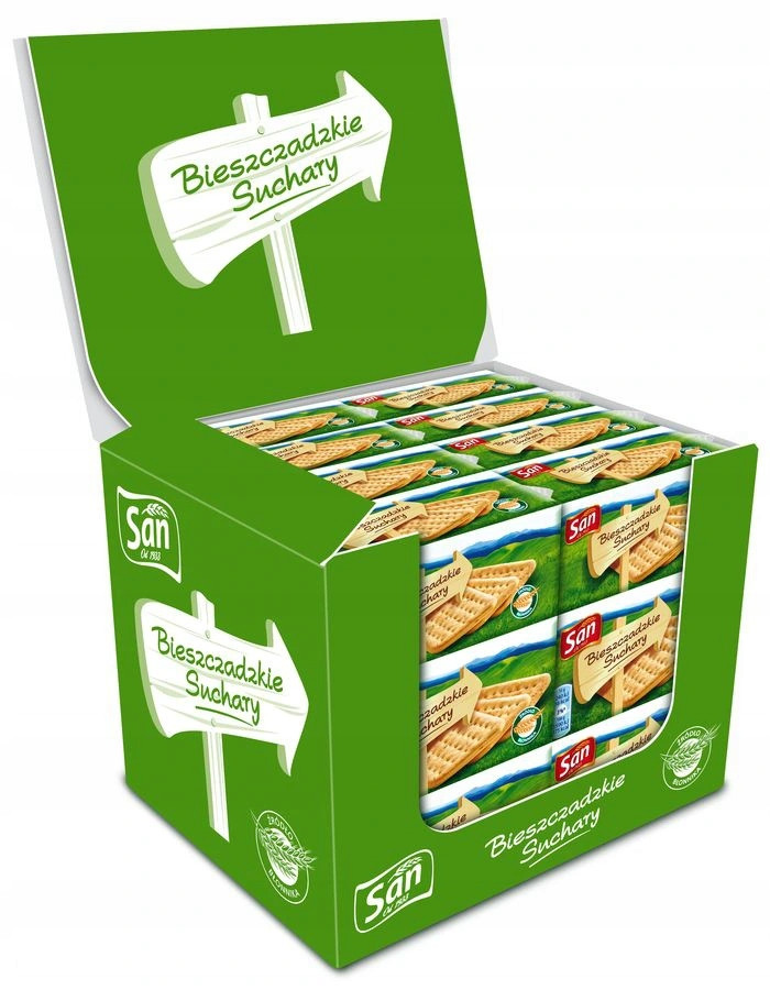 San Bieszczadzkie Suchary 90 g x 24 kusů