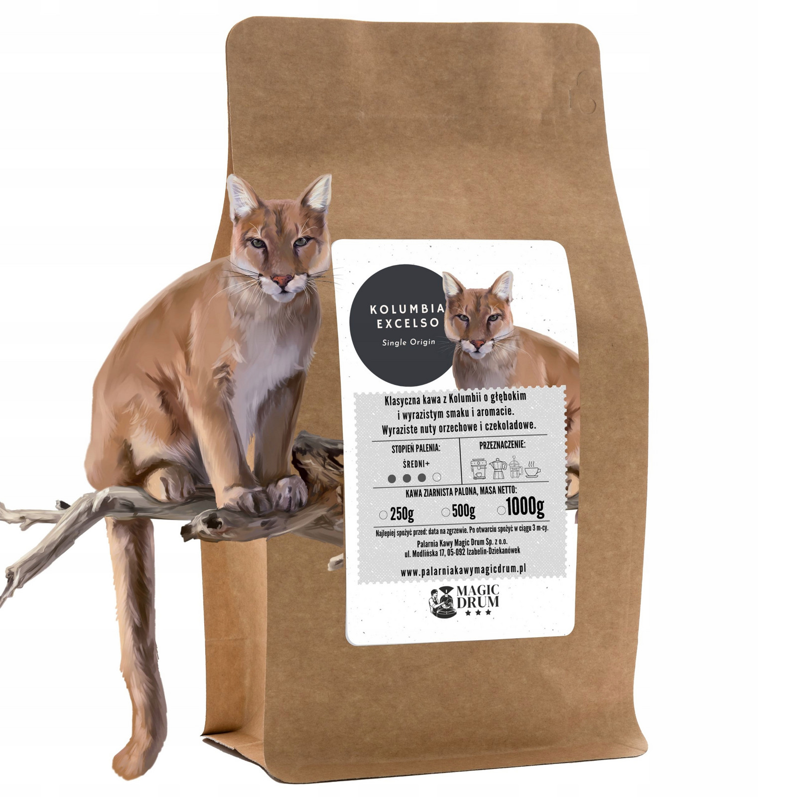 Zrnková káva Kolumbia 1kg čerstvě pražená arabica