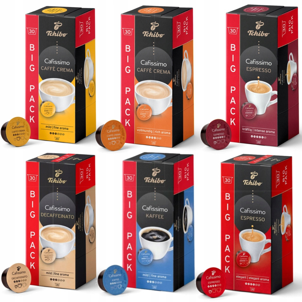 Tchibo Cafissimo 30 kapslí Sada 6 příchutí
