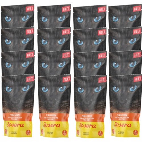 Josera Filé s kuřecím masem bezobilné krmivo pro kočky 16x70g