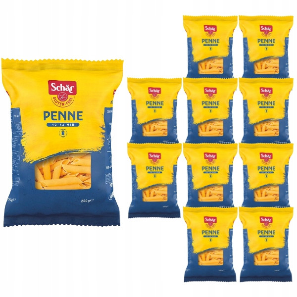 10x Těstoviny penne bezlepkové 250g