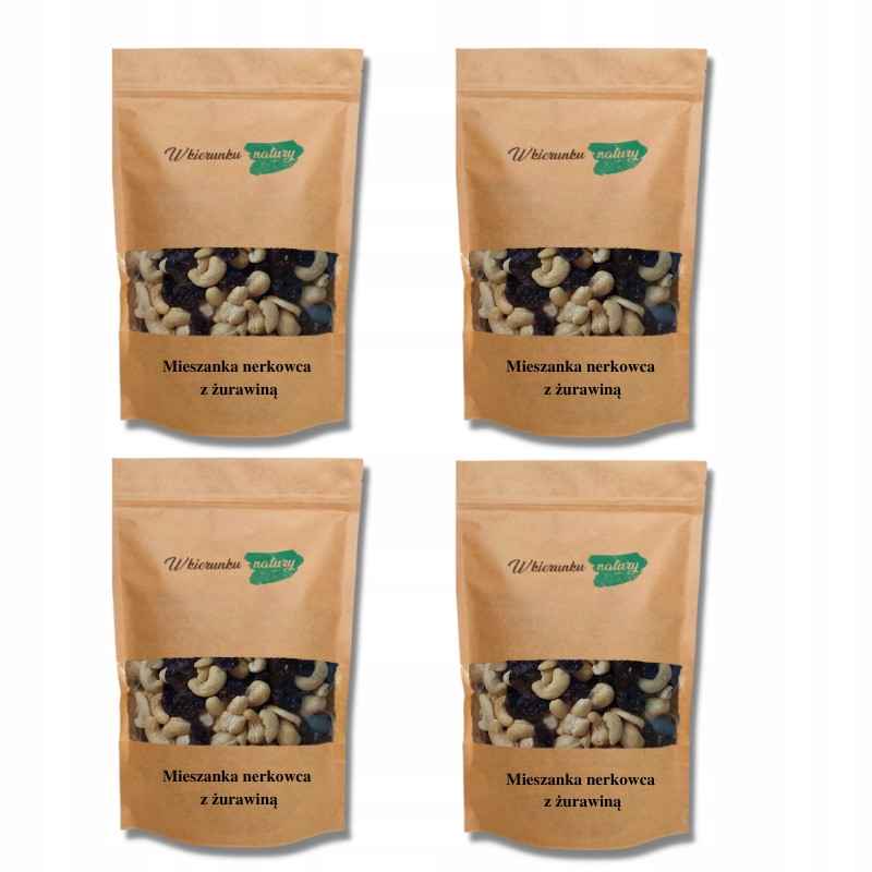 Směs sušeného ovoce a ořechů kešu s brusinkami 500 g x4